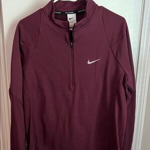 Nike Burgundy Half-Zip Pullover